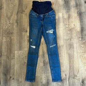 Tall distressed maternity jeans Long Tall Sally size 6